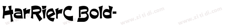 HarRierC Bold字体转换